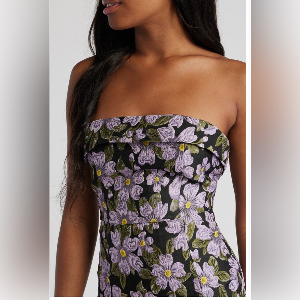 NEW!!!Lulus Lavender Blooms, Strapless Party/Cocktail Dress SZ L - Picture 3 of 16